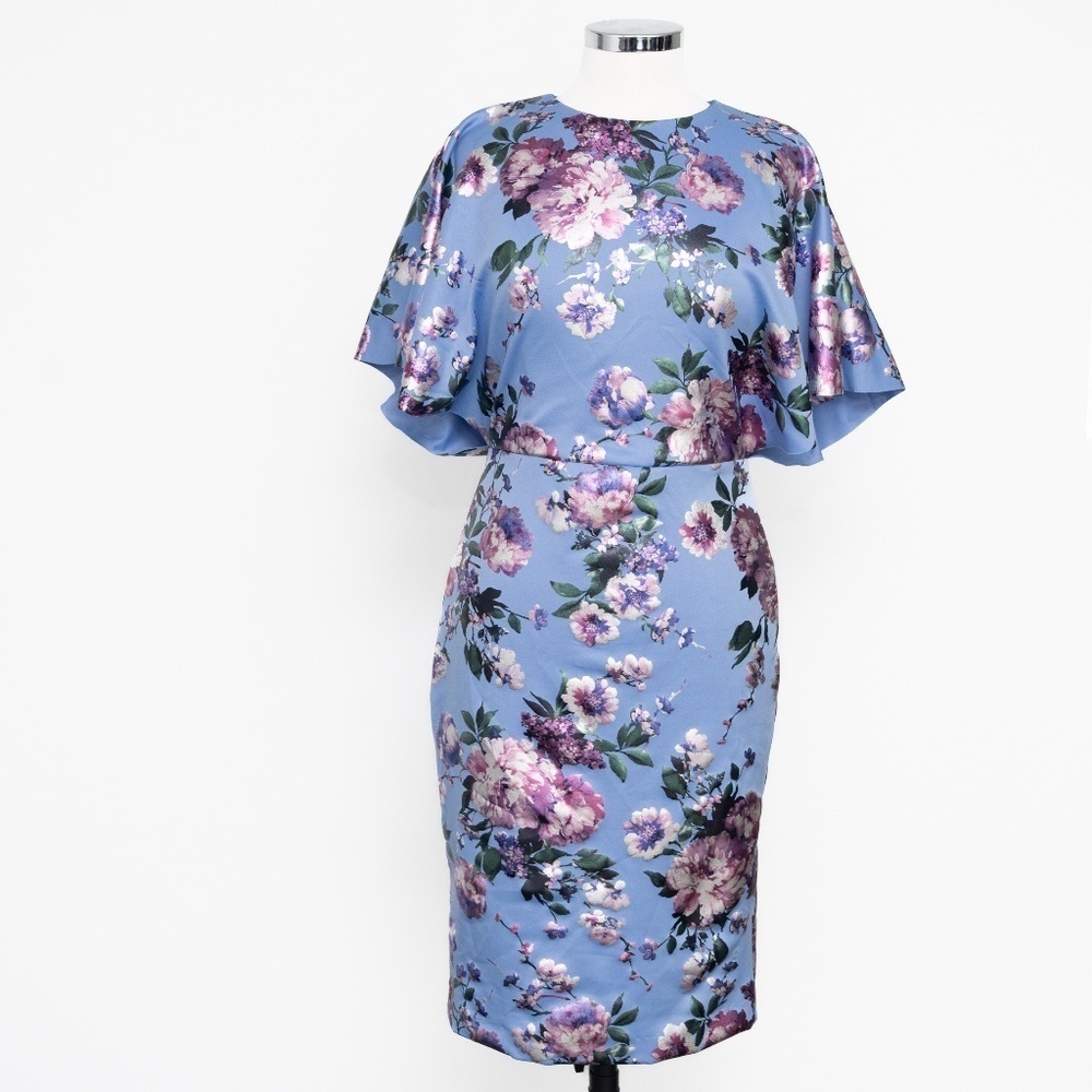 Black‎ Halo | Ula Floral Sheath Dress. - Picture 2 of 13